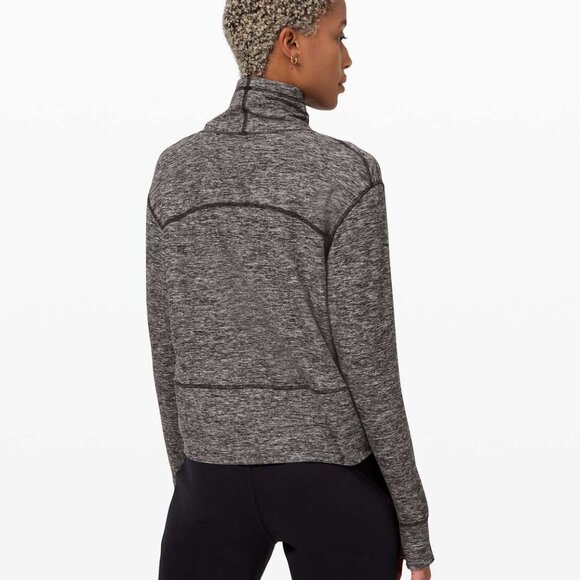 Lululemon Ready to Rulu Pullover Heathered Black Size 6 - Picture 1 of 8